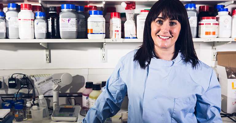 RESEARCHER SMILING