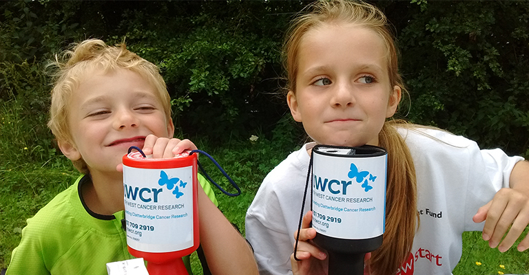 child volunteers at an event