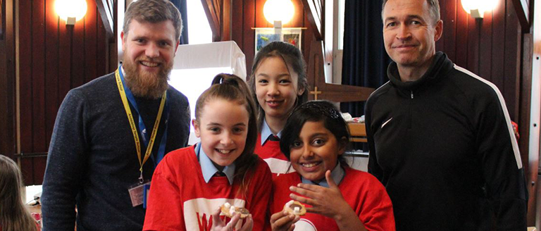 School children from Archbishop Temple