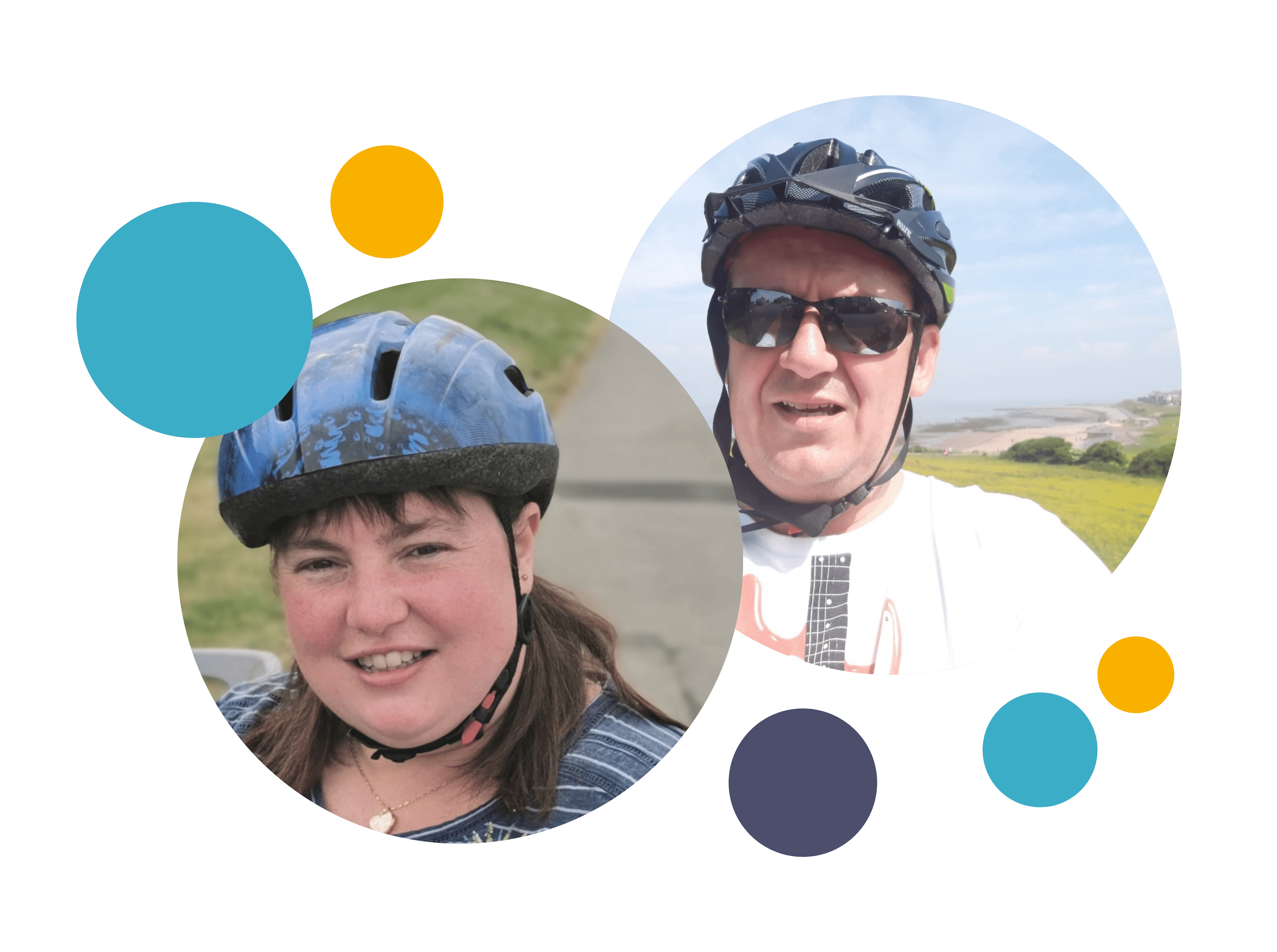 team members of Blend in their cycling gear